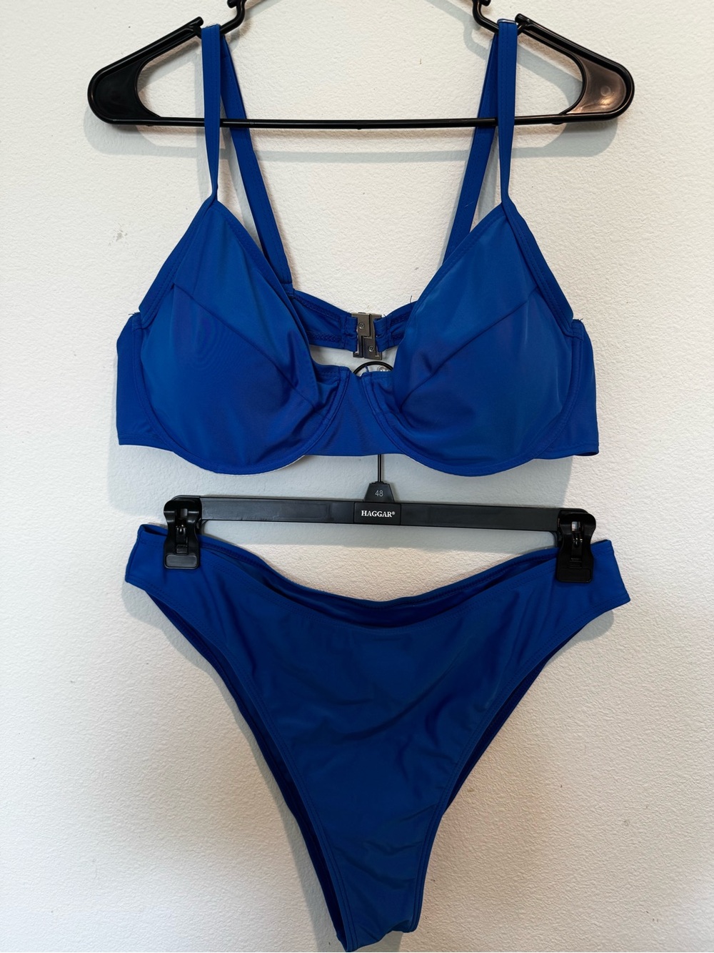 Large SHEIN Cobalt Blue Underwire Two-Piece Bikini - 2xl